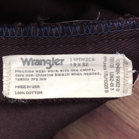 💸😻Wrangler Vintage burgundy jean size 13 junior - Picture 4 of 9